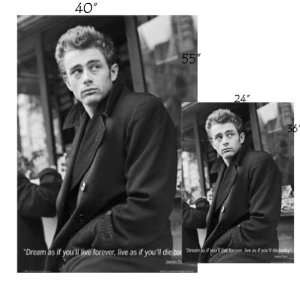 James Dean   Trench Coat GIANT Mural Size POSTER    40x55 