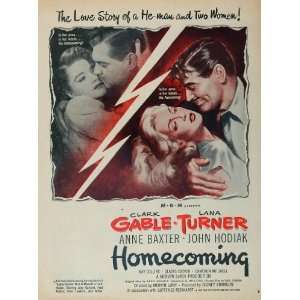   Clark Gable Lana Turner MGM   Original Print Ad