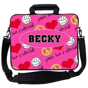    Got Skins Laptop Carrying Bags   Peace Love Volleyball Electronics