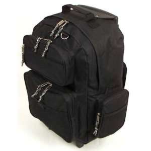  20 Black Rolling Wheeled Backpack: Sports & Outdoors
